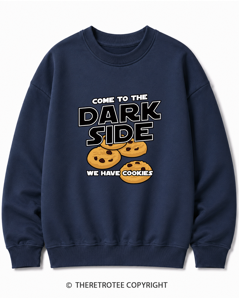 TheRetroTee Come to the Dark Side 1980s Cotton Sweatshirt