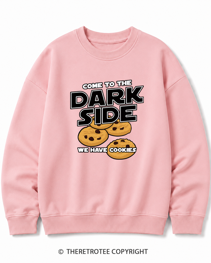 TheRetroTee Come to the Dark Side 1980s Cotton Sweatshirt