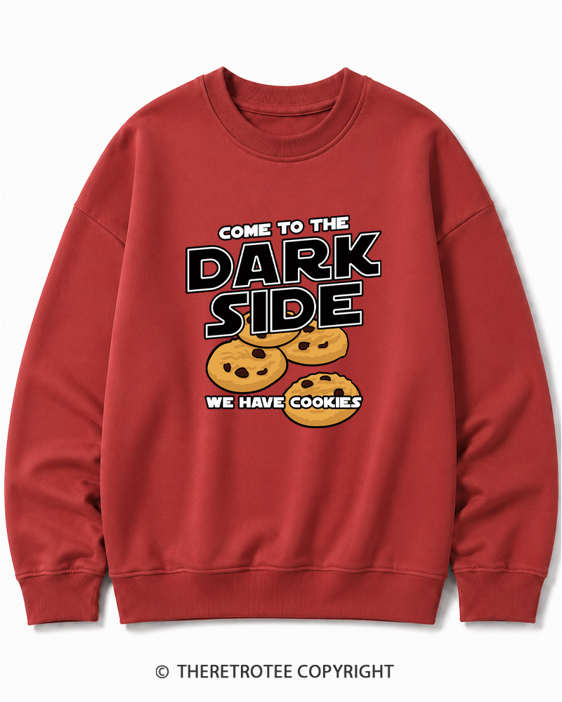 TheRetroTee Come to the Dark Side 1980s Cotton Sweatshirt