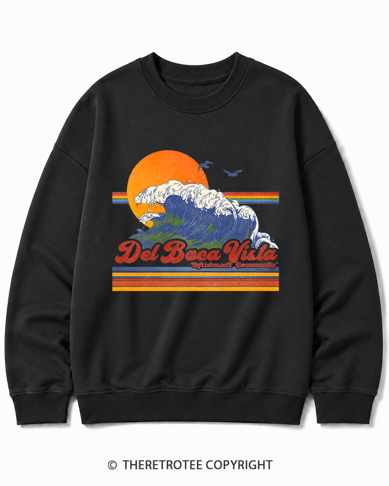 TheRetroTee Del Boca Vista 1990s Cotton Sweatshirt