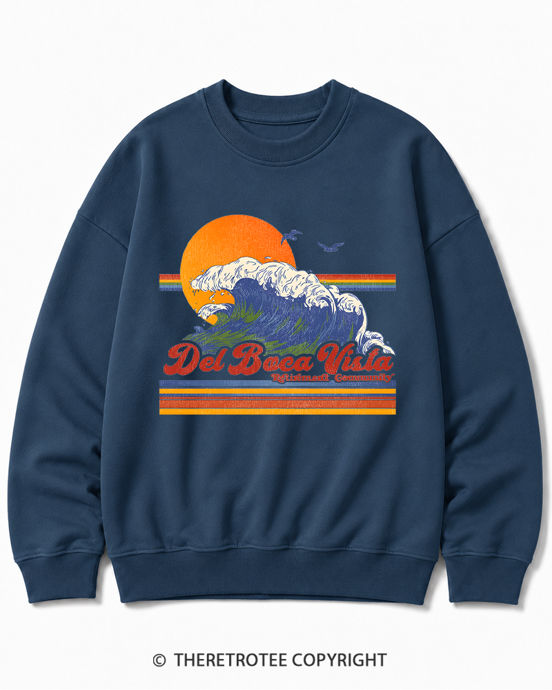 TheRetroTee Del Boca Vista 1990s Cotton Sweatshirt