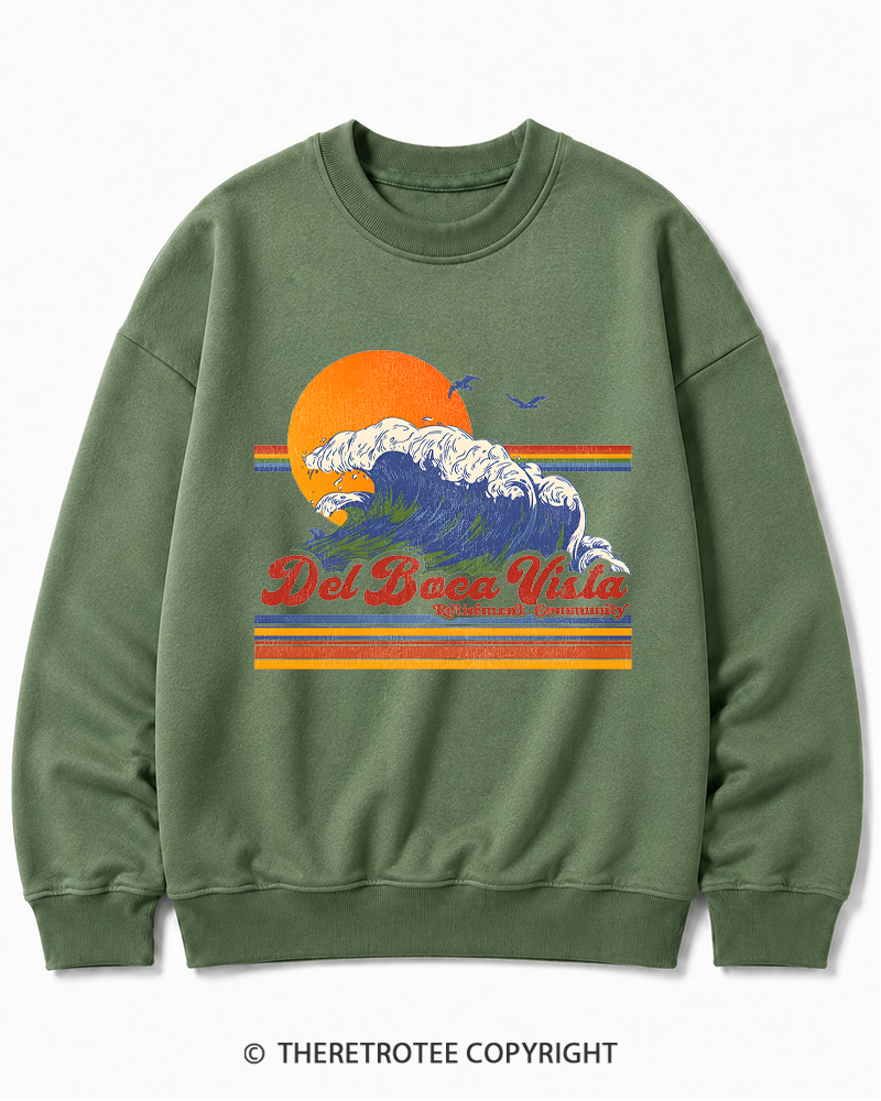TheRetroTee Del Boca Vista 1990s Cotton Sweatshirt