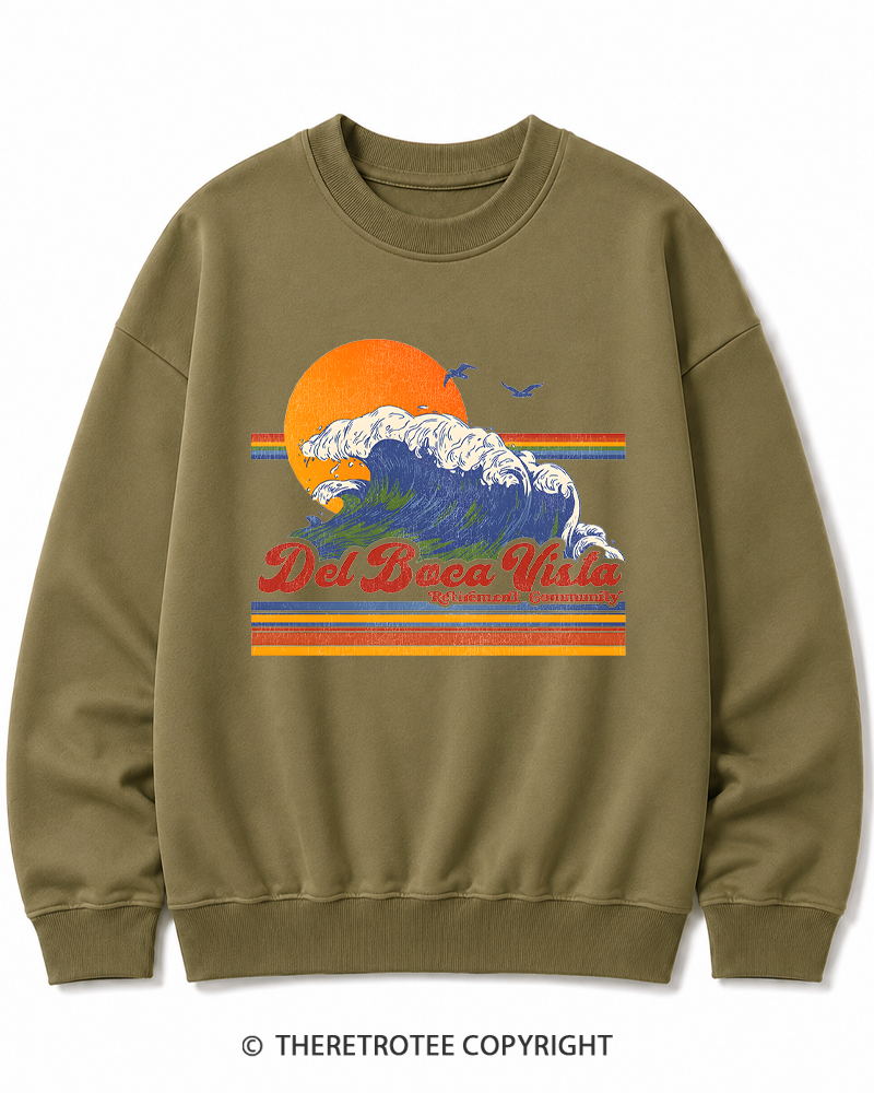TheRetroTee Del Boca Vista 1990s Cotton Sweatshirt