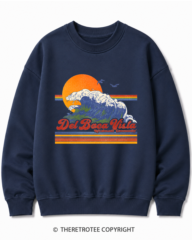 TheRetroTee Del Boca Vista 1990s Cotton Sweatshirt