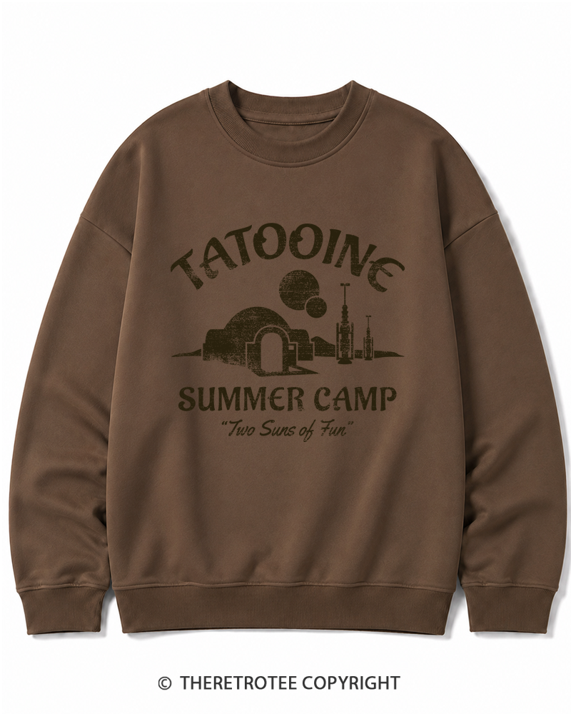 TheRetroTee Two Suns of Fun 1970s Cotton Sweatshirt