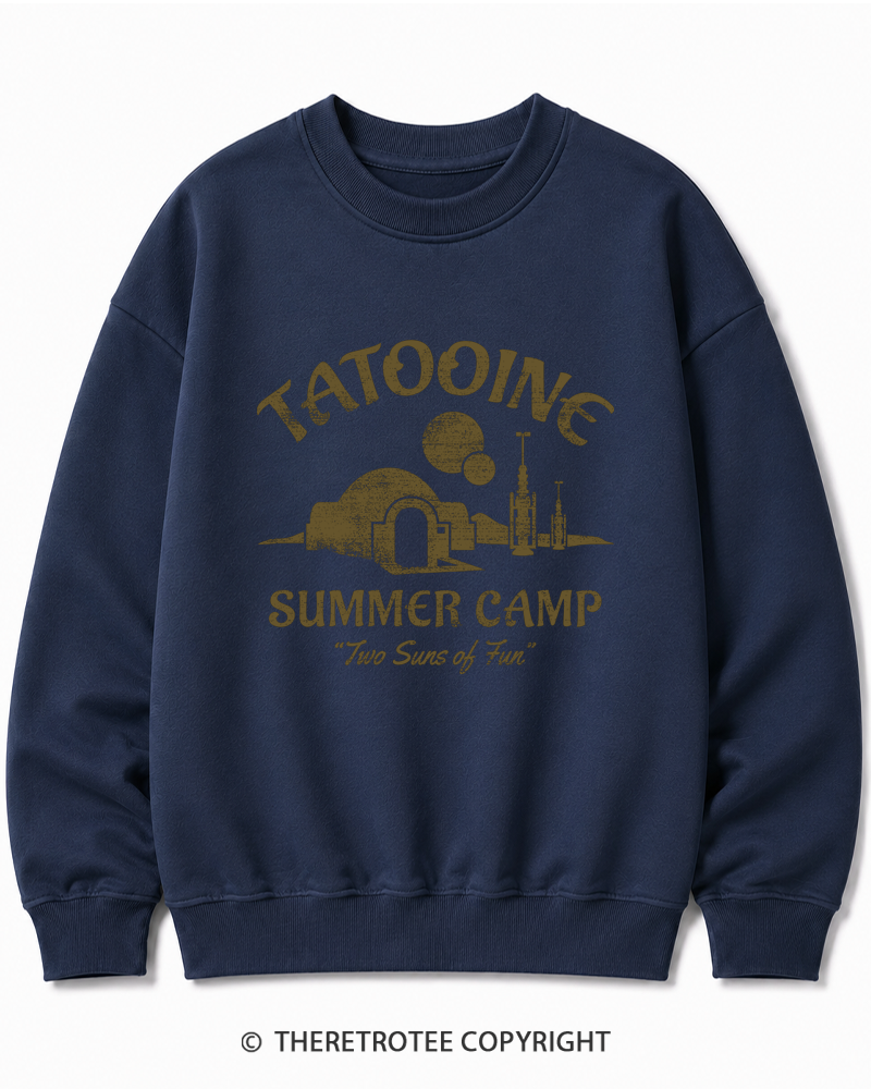 TheRetroTee Two Suns of Fun 1970s Cotton Sweatshirt