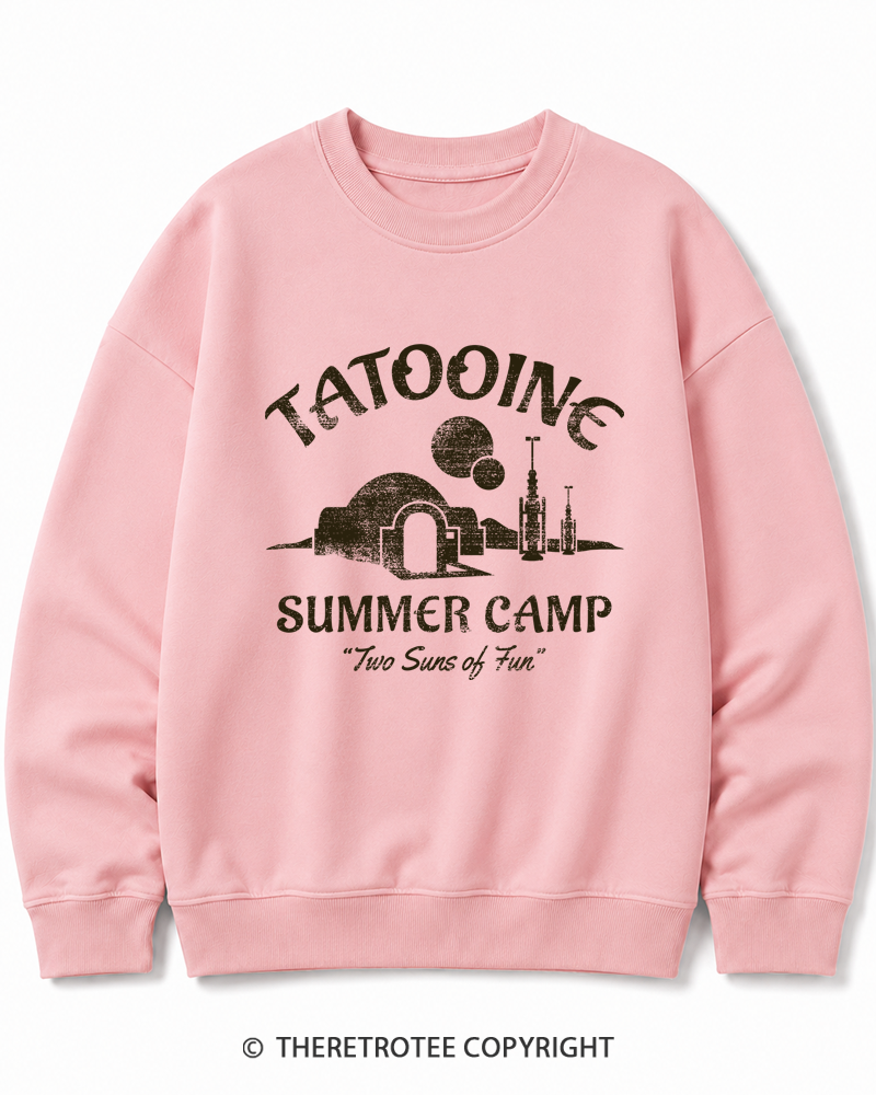 TheRetroTee Two Suns of Fun 1970s Cotton Sweatshirt