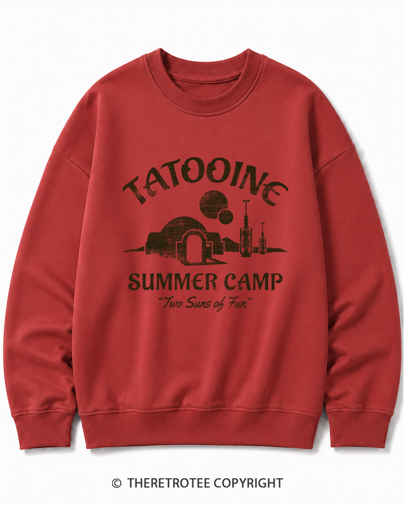 TheRetroTee Two Suns of Fun 1970s Cotton Sweatshirt