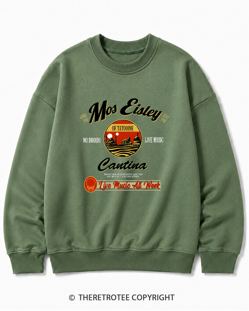 TheRetroTee Live Music All Week 1980s Cotton Sweatshirt