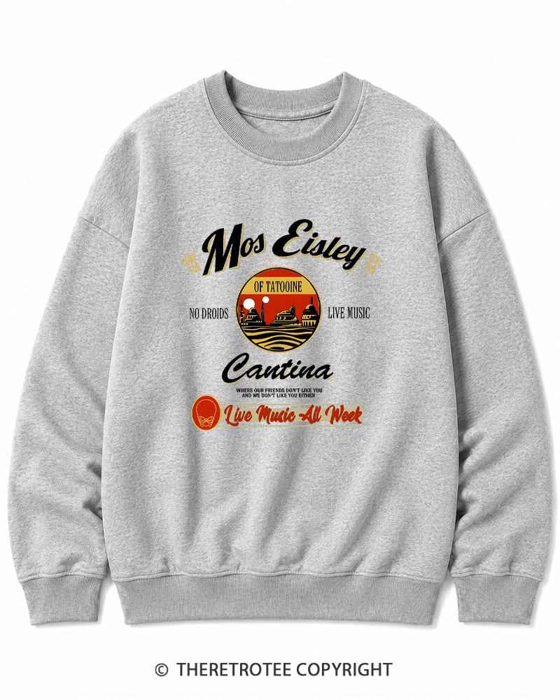 TheRetroTee Live Music All Week 1980s Cotton Sweatshirt