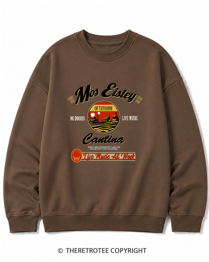 TheRetroTee Live Music All Week 1980s Cotton Sweatshirt