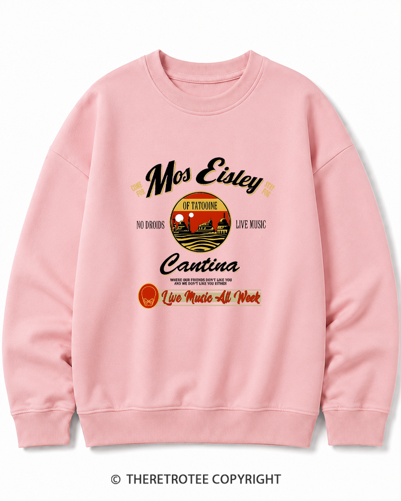 TheRetroTee Live Music All Week 1980s Cotton Sweatshirt