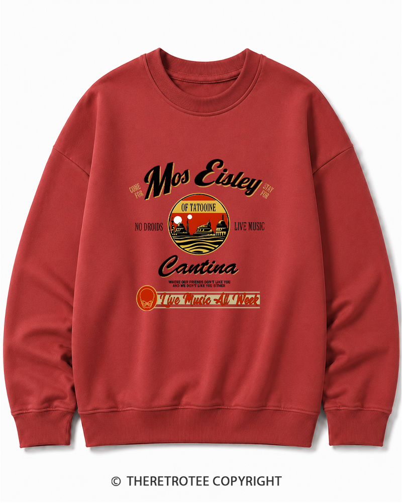 TheRetroTee Live Music All Week 1980s Cotton Sweatshirt