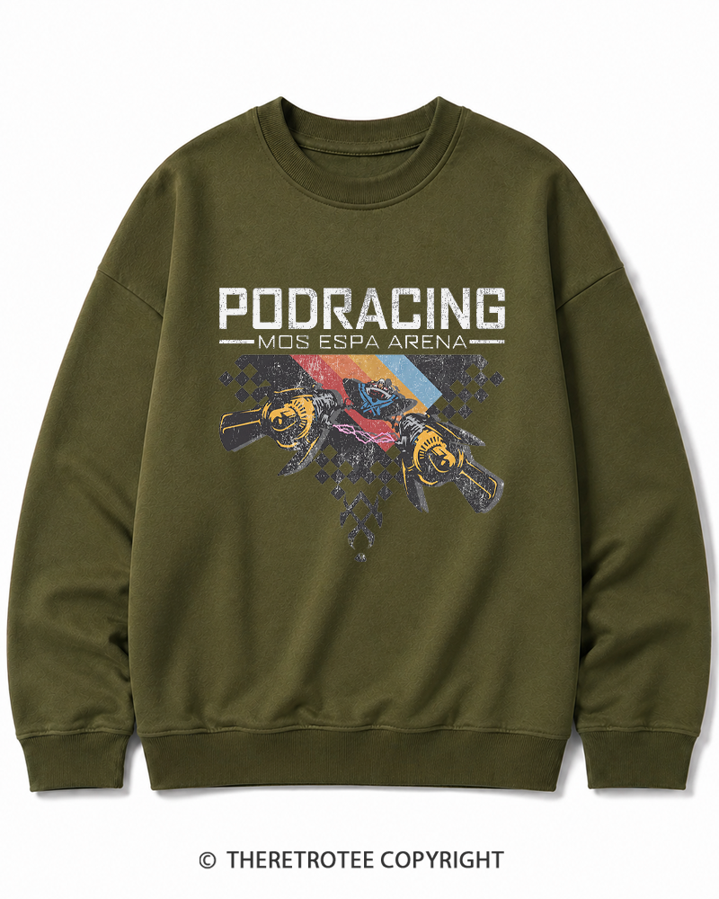 TheRetroTee Desert Speed Racing 1980s Cotton Sweatshirt