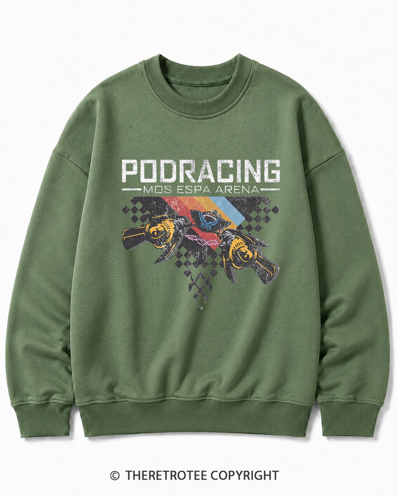 TheRetroTee Desert Speed Racing 1980s Cotton Sweatshirt