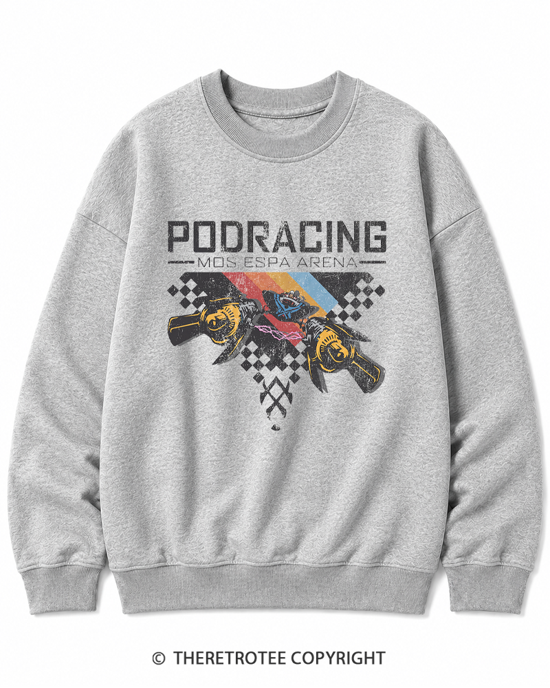 TheRetroTee Desert Speed Racing 1980s Cotton Sweatshirt