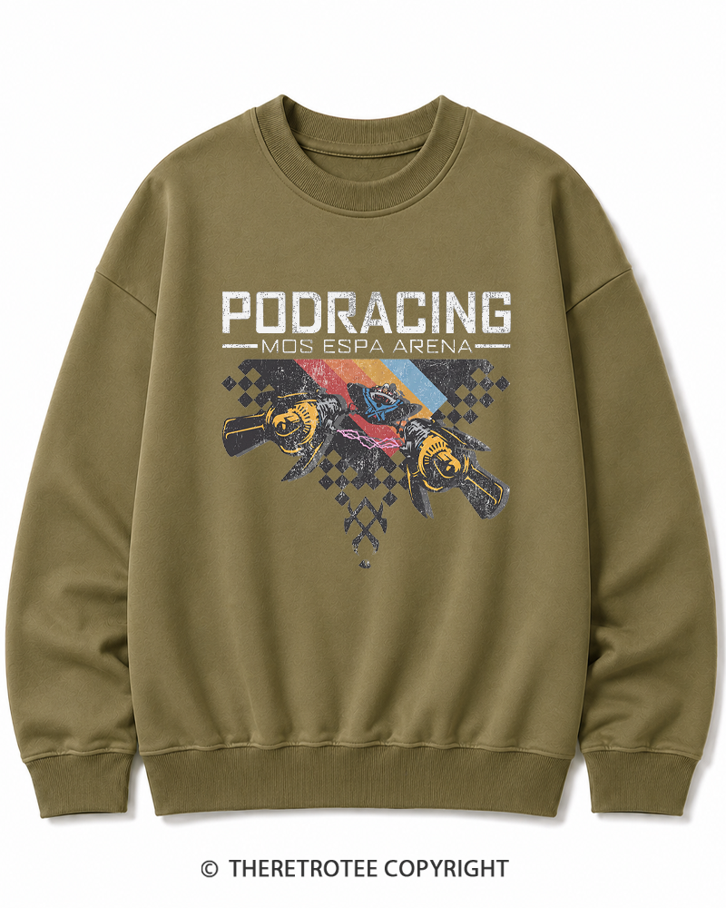 TheRetroTee Desert Speed Racing 1980s Cotton Sweatshirt