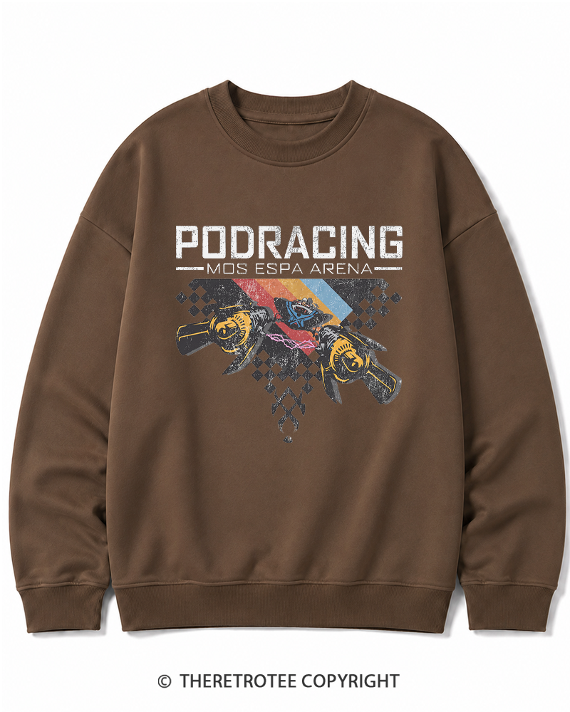 TheRetroTee Desert Speed Racing 1980s Cotton Sweatshirt