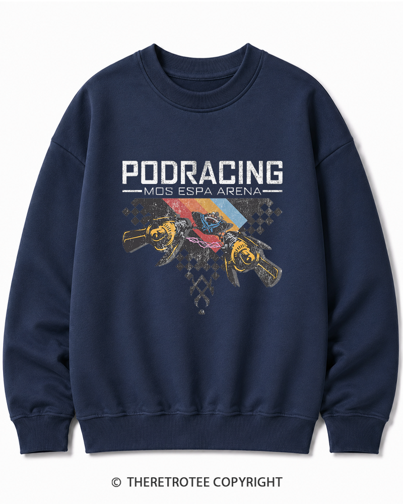 TheRetroTee Desert Speed Racing 1980s Cotton Sweatshirt