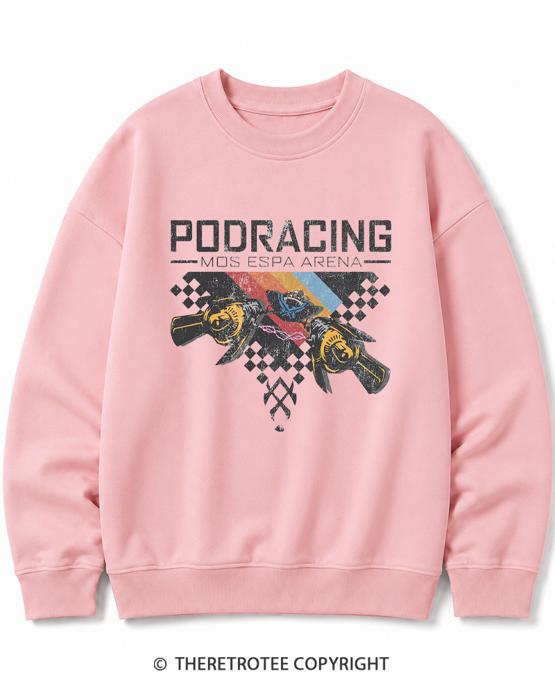 TheRetroTee Desert Speed Racing 1980s Cotton Sweatshirt