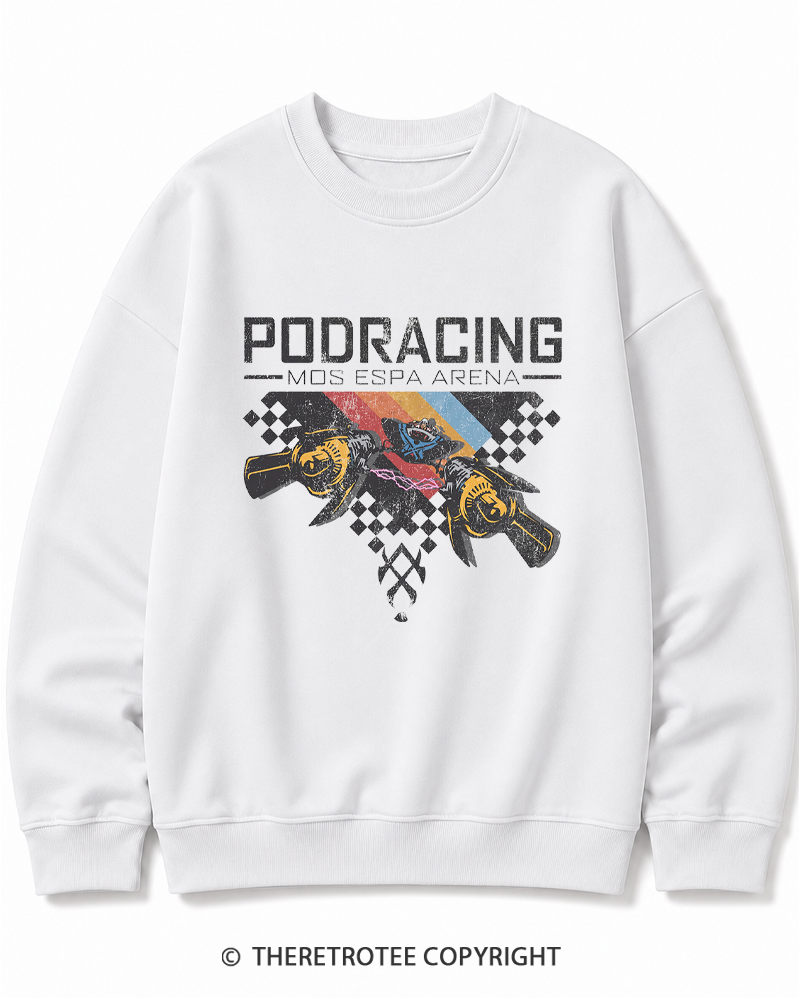 TheRetroTee Desert Speed Racing 1980s Cotton Sweatshirt