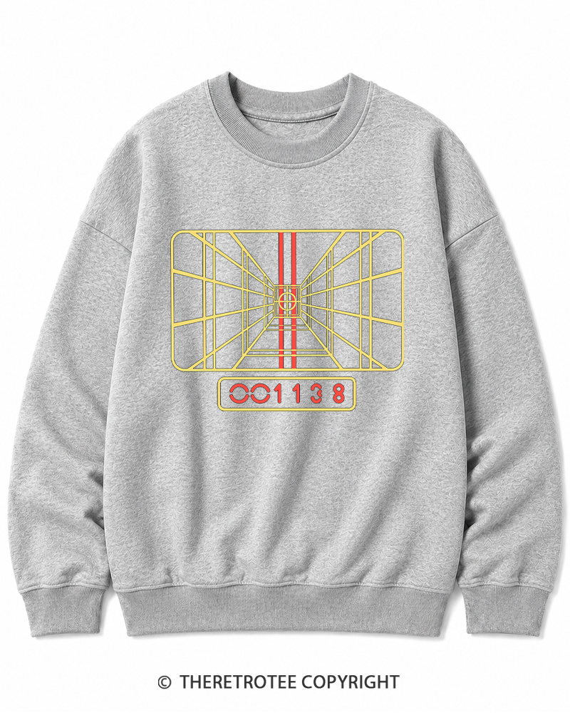 TheRetroTee Stay On Target 1980s Cotton Sweatshirt