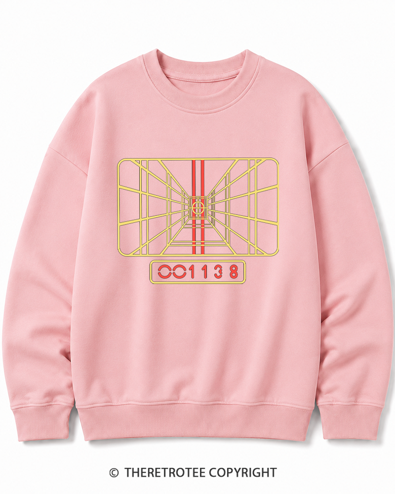 TheRetroTee Stay On Target 1980s Cotton Sweatshirt