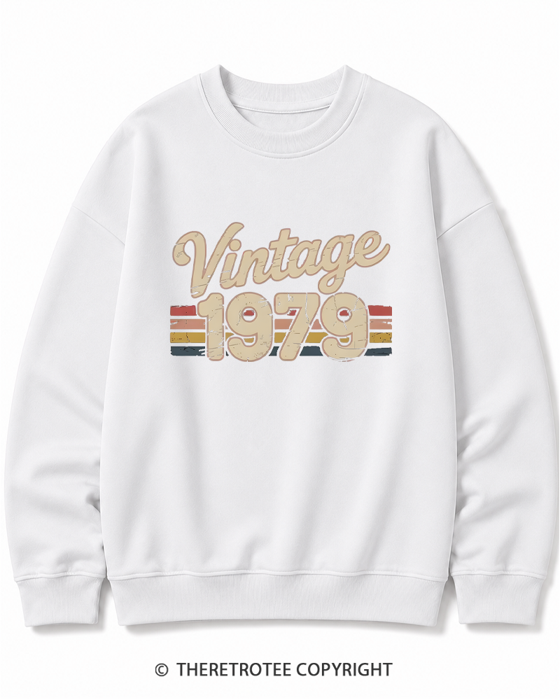 TheRetroTee 1979 Vintage Cotton Sweatshirt