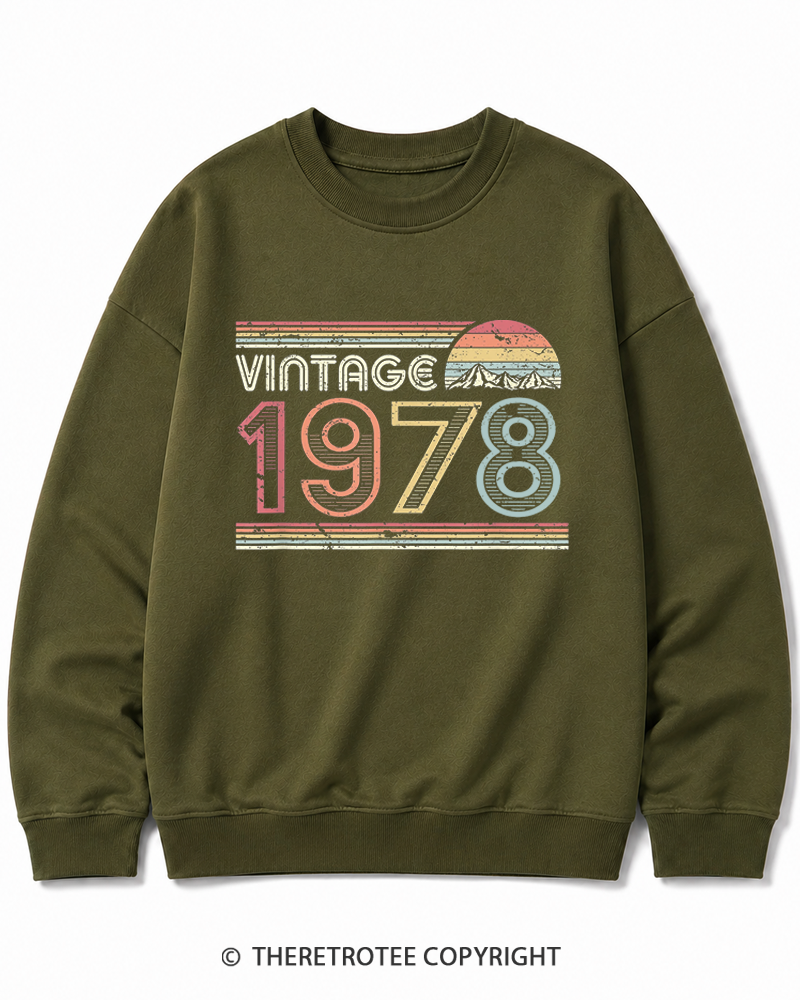 TheRetroTee 1978 Vintage Cotton Sweatshirt