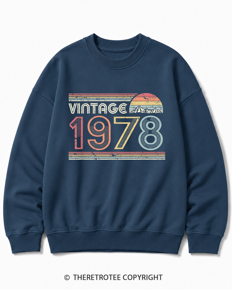 TheRetroTee 1978 Vintage Cotton Sweatshirt
