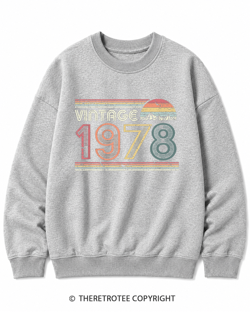 TheRetroTee 1978 Vintage Cotton Sweatshirt
