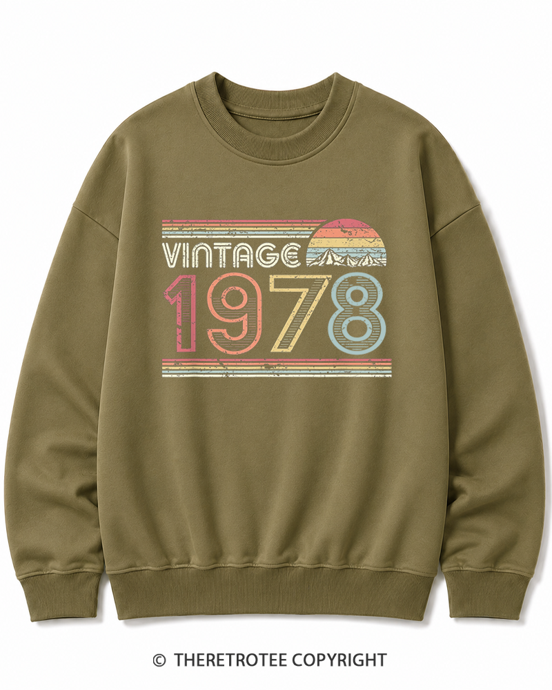 TheRetroTee 1978 Vintage Cotton Sweatshirt