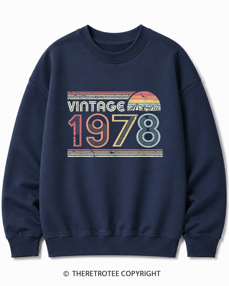 TheRetroTee 1978 Vintage Cotton Sweatshirt