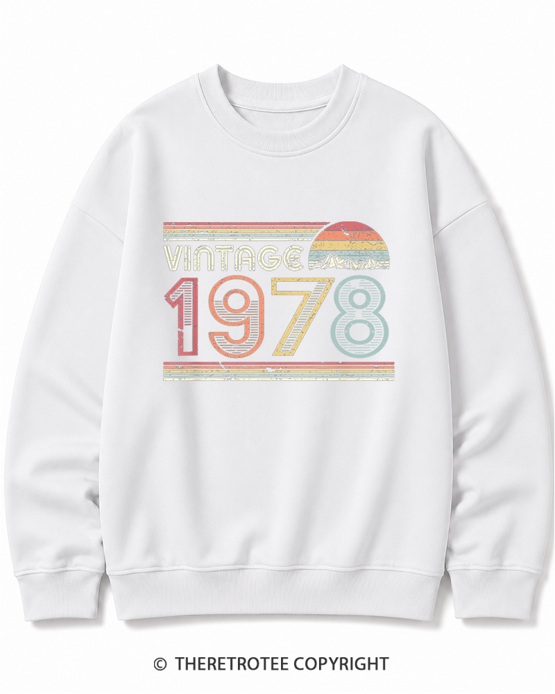 TheRetroTee 1978 Vintage Cotton Sweatshirt