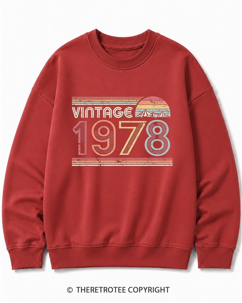 TheRetroTee 1978 Vintage Cotton Sweatshirt