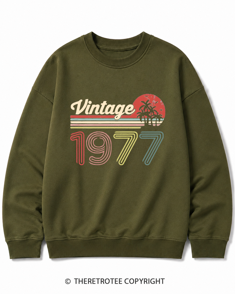 TheRetroTee 1977 Vintage Cotton Sweatshirt