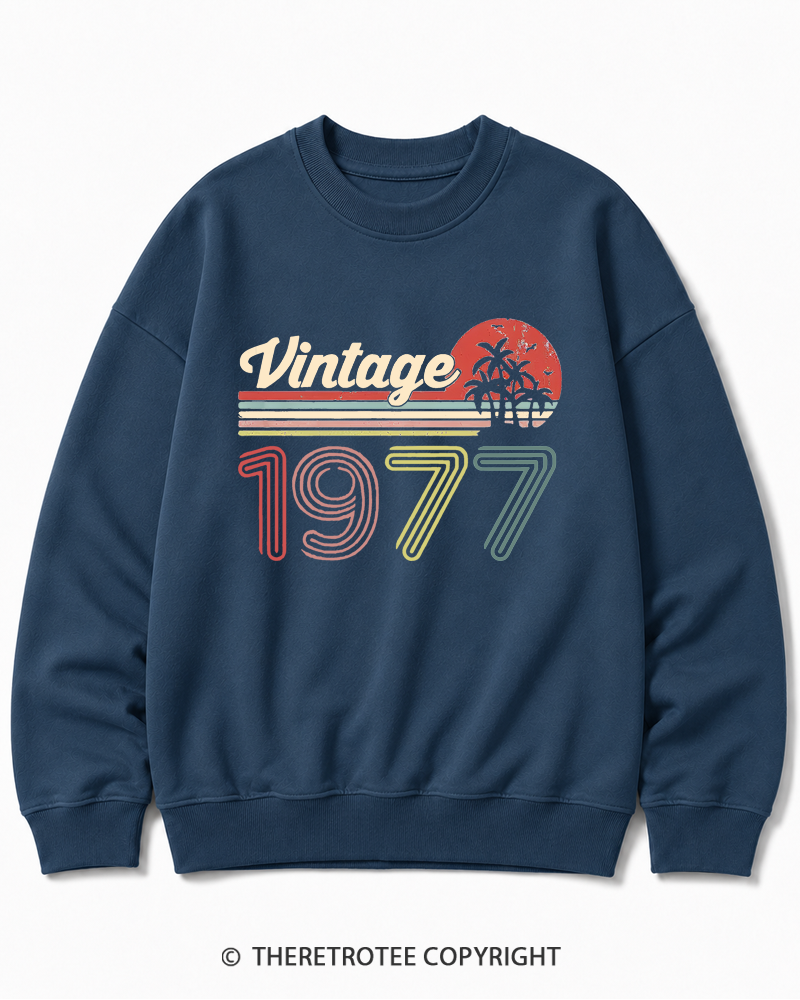 TheRetroTee 1977 Vintage Cotton Sweatshirt
