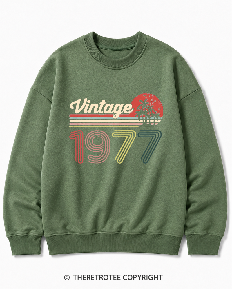 TheRetroTee 1977 Vintage Cotton Sweatshirt