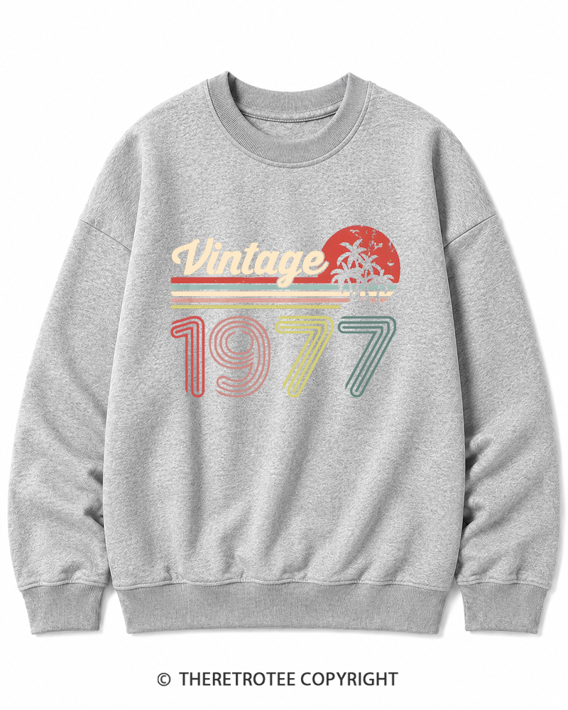 TheRetroTee 1977 Vintage Cotton Sweatshirt