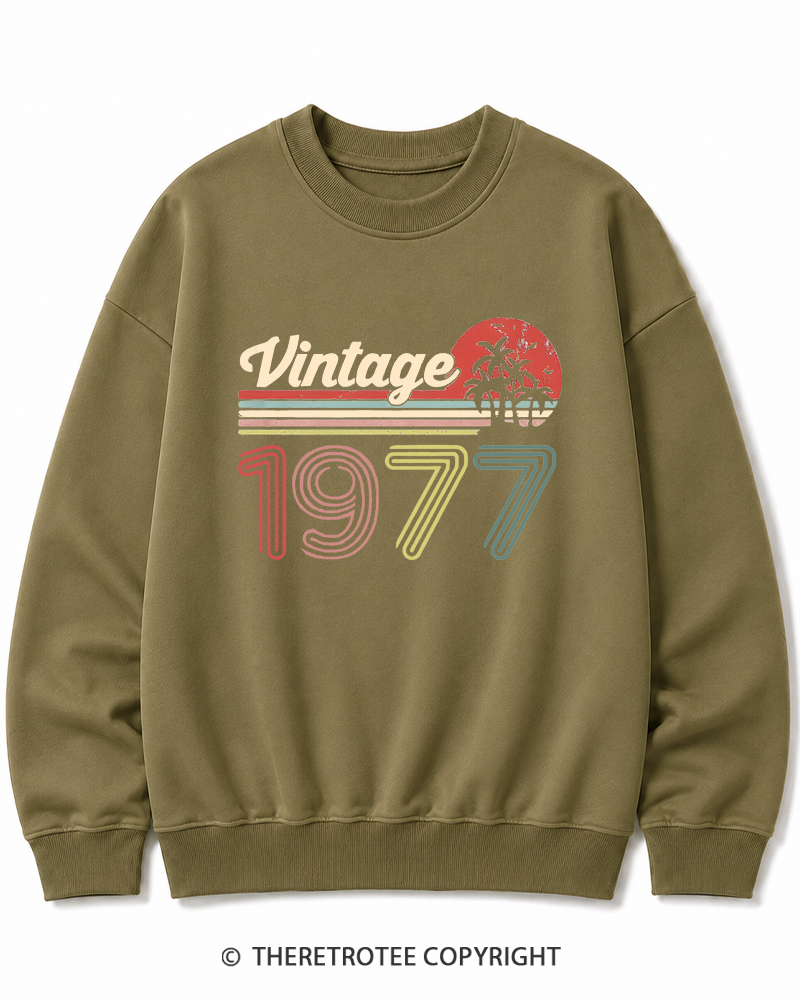 TheRetroTee 1977 Vintage Cotton Sweatshirt