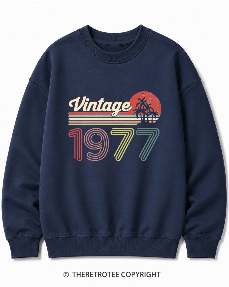 TheRetroTee 1977 Vintage Cotton Sweatshirt