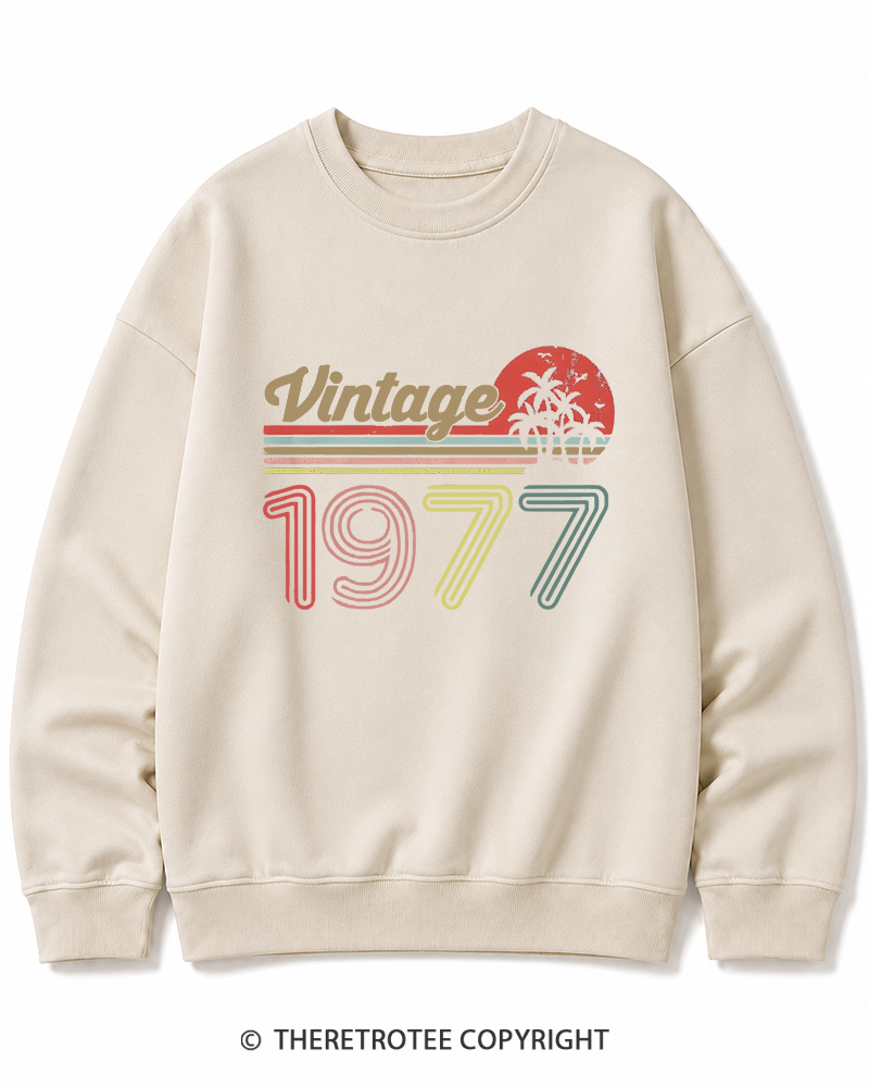 TheRetroTee 1977 Vintage Cotton Sweatshirt