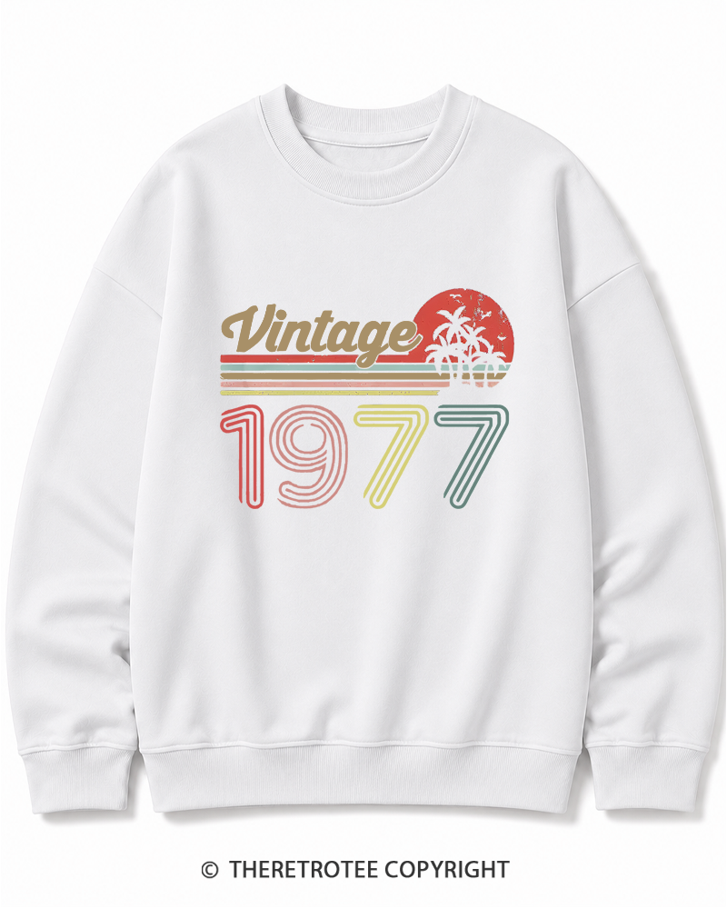 TheRetroTee 1977 Vintage Cotton Sweatshirt