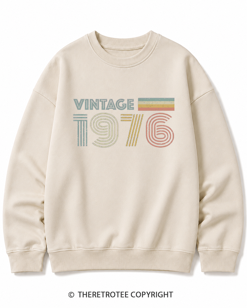 TheRetroTee 1976 Vintage Cotton Sweatshirt