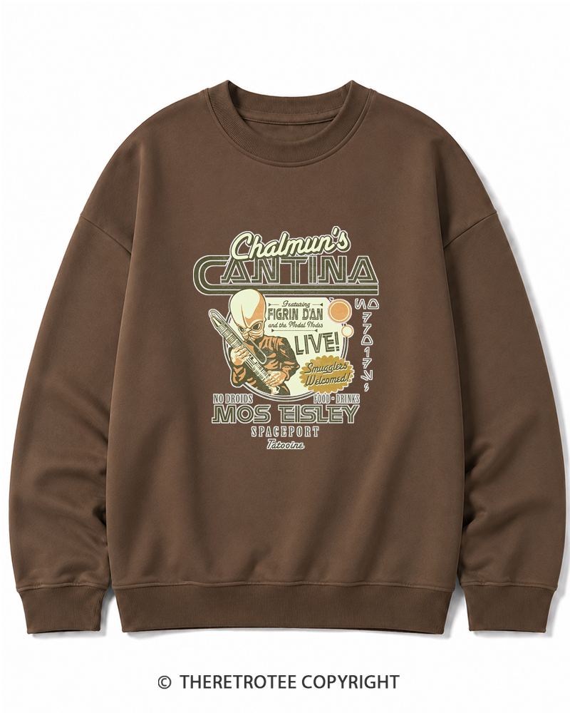 TheRetroTee Chalmun's Cantina 1980s Cotton Sweatshirt