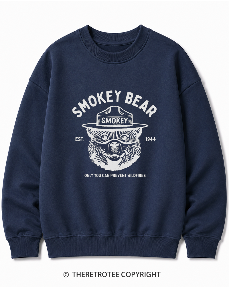 TheRetroTee Only You Can Prevent Wildfires 1960s Cotton Sweatshirt