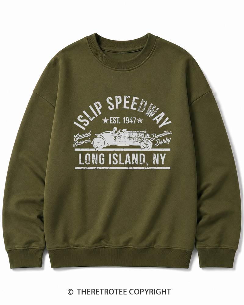 TheRetroTee Islip Speedway 1960s Cotton Sweatshirt