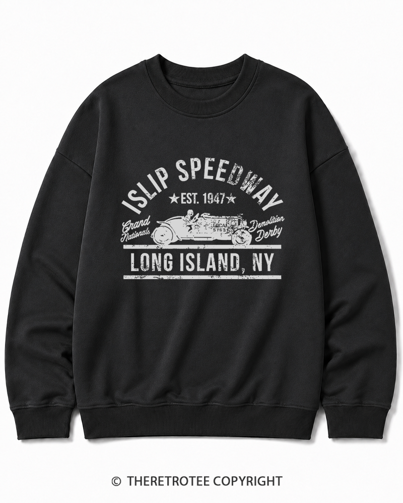 TheRetroTee Islip Speedway 1960s Cotton Sweatshirt