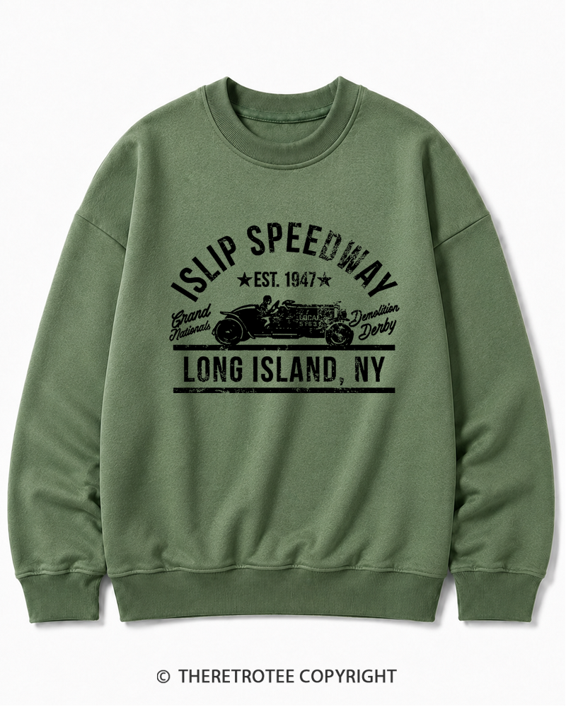 TheRetroTee Islip Speedway 1960s Cotton Sweatshirt
