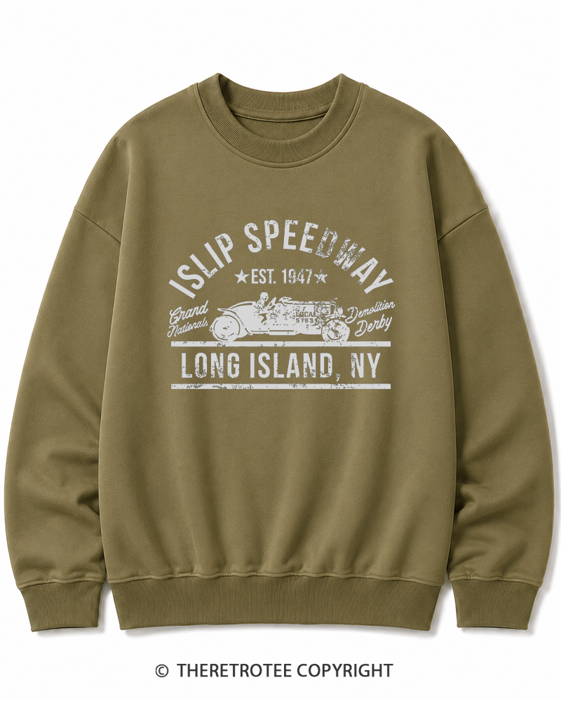 TheRetroTee Islip Speedway 1960s Cotton Sweatshirt